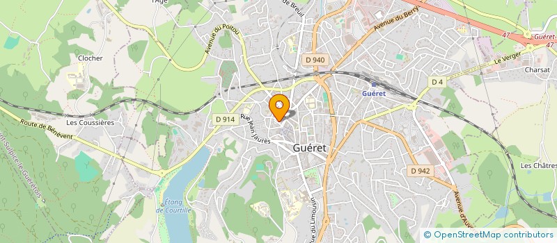 localisation de l'entreprise LES AMIS DE L'ORGUE DE GUERET à GUERET