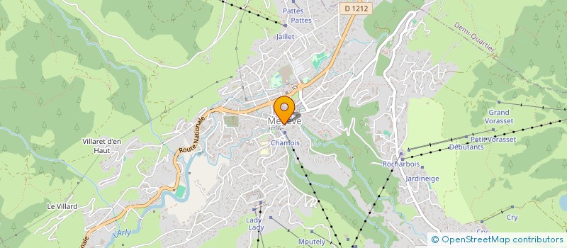 localisation de l'entreprise LES AMIS DE L'ORGUE DE L'EGILSE SAINT JEAN BAPTISTE DE MEGEVE  MEGEVE