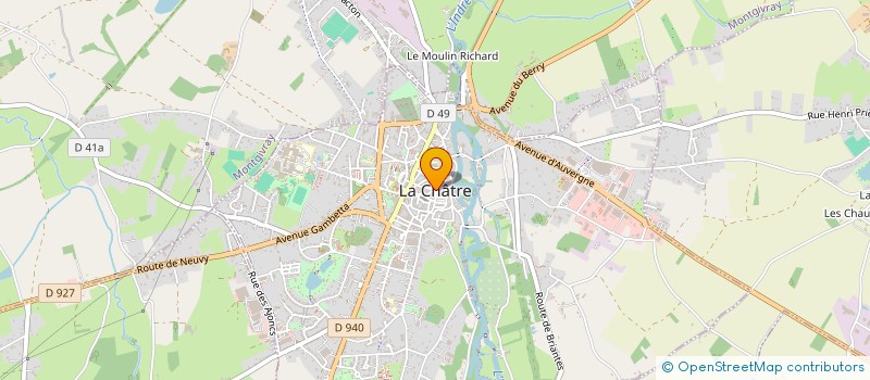 localisation de l'entreprise LES AMIS DE L ORGUE DE LA CHATRE à LA CHATRE