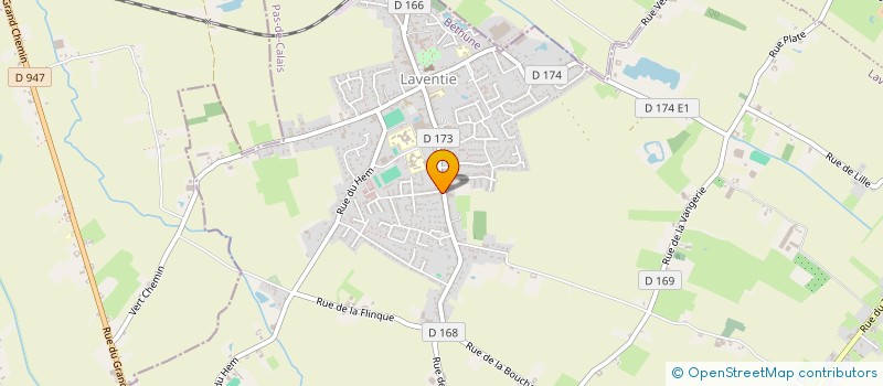 localisation de l'entreprise LES AMIS DE L'ORGUE DE LAVENTIE  LAVENTIE