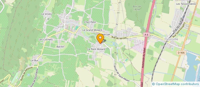 localisation de l'entreprise LES AMIS DE L ORGUE DE MACON ET DE SA REGION  VIRE