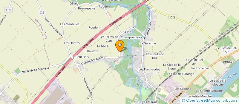 localisation de l'entreprise LES AMIS DE L'ORGUE DE MEUNG SUR LOIRE  MEUNG-SUR-LOIRE