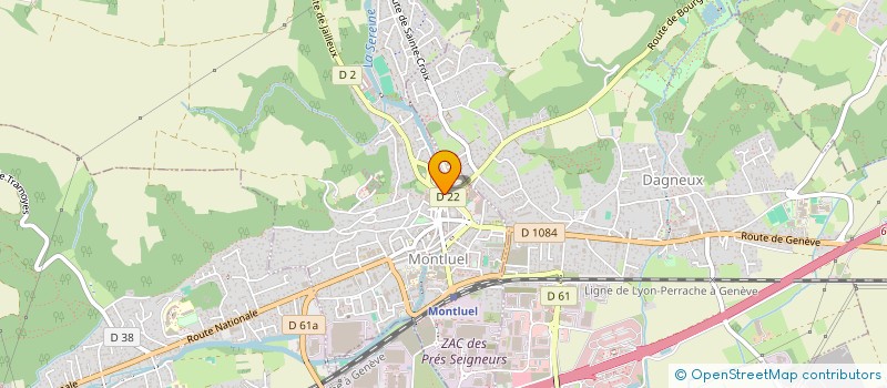localisation de l'entreprise LES AMIS DE L'ORGUE DE MONTLUEL à MONTLUEL