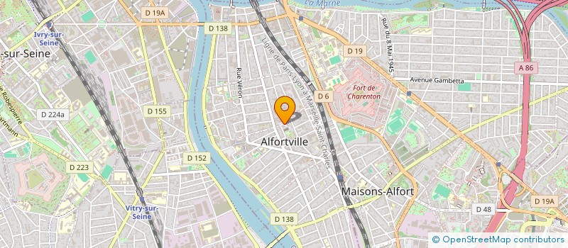 localisation de l'entreprise LES AMIS DE L'ORGUE DE NOTRE DAME D'ALFORTVILLE-CENTRE ALFORTVILLE (AONDA-CA) à ALFORTVILLE