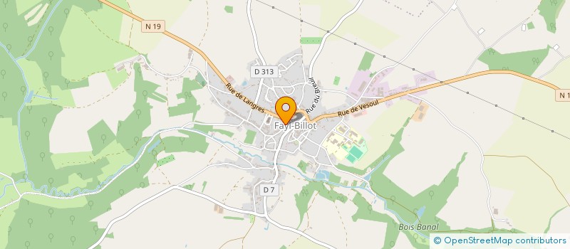 localisation de l'entreprise LES AMIS DE L'ORGUE DE NOTRE DAME DE FAYL-BILLOT à FAYL-BILLOT