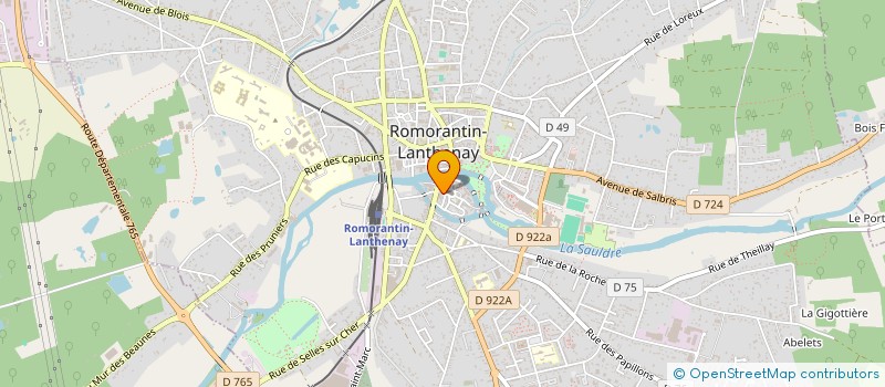 localisation de l'entreprise LES AMIS DE L'ORGUE DE SAINT ETIENNE DE ROMORANTIN à ROMORANTIN-LANTHENAY