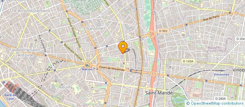 localisation de l'entreprise LES AMIS DE L'ORGUE DE SAINT-GABRIEL A PARIS à PARIS