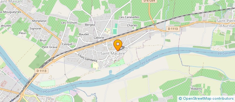 localisation de l'entreprise LES AMIS DE L'ORGUE DE SAINT MACAIRE  SAINT-MACAIRE