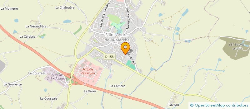 localisation de l'entreprise LES AMIS DE L'ORGUE DE SAINT MACAIRE EN MAUGES à SEVREMOINE