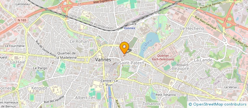 localisation de l'entreprise LES AMIS DE L'ORGUE DE ST PATERN à VANNES