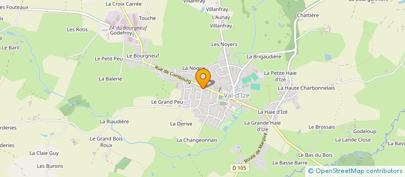 localisation de l'entreprise LES AMIS DE L'ORGUE DE VAL D'IZE  VAL-D'IZE