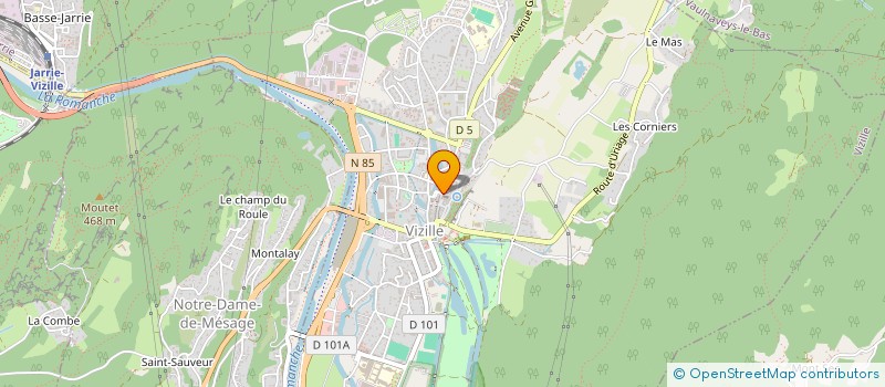 localisation de l'entreprise LES AMIS DE L ORGUE DE VIZILLE  VIZILLE