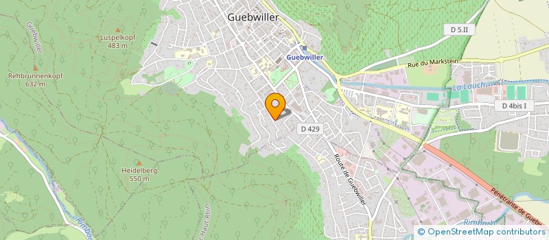 localisation de l'entreprise LES AMIS DE L'ORGUE DE WUENHEIM  WUENHEIM