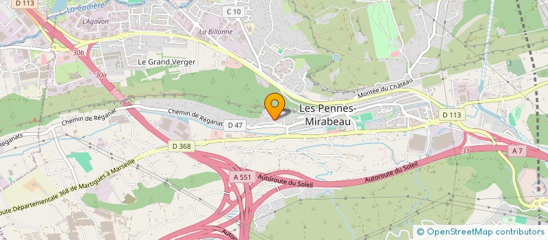 localisation de l'entreprise LES AMIS DE L ORGUE DES PENNES MIRABEAU à LES PENNES-MIRABEAU