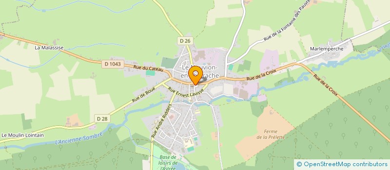 localisation de l'entreprise LES AMIS DE L'ORGUE DU NOUVION-EN-THIERACHE à LE NOUVION-EN-THIERACHE