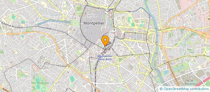 localisation de l'entreprise LES AMIS DE L'ORGUE DU TEMPLE DE LA RUE MAGUELONE à MONTPELLIER