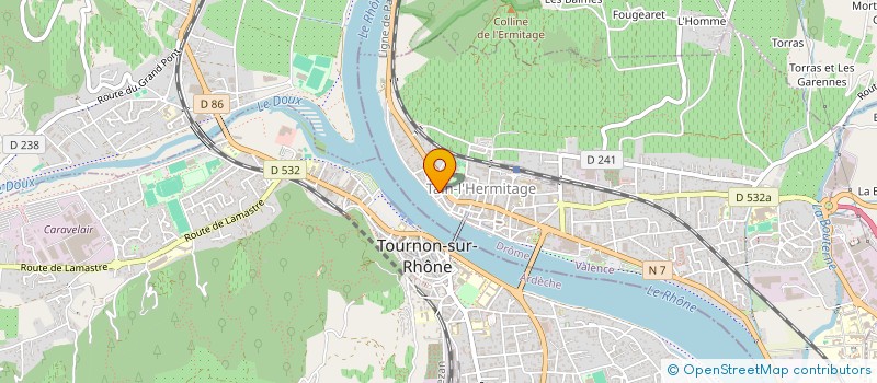 localisation de l'entreprise LES AMIS DE L'ORGUE ET DU CARILLON DE TAIN L'HERMITAGE  TAIN-L'HERMITAGE