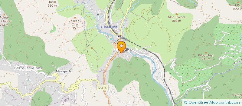 localisation de l'entreprise LES AMIS DE L'ORGUE GRINDA DE L'ESCARENE  L'ESCARENE