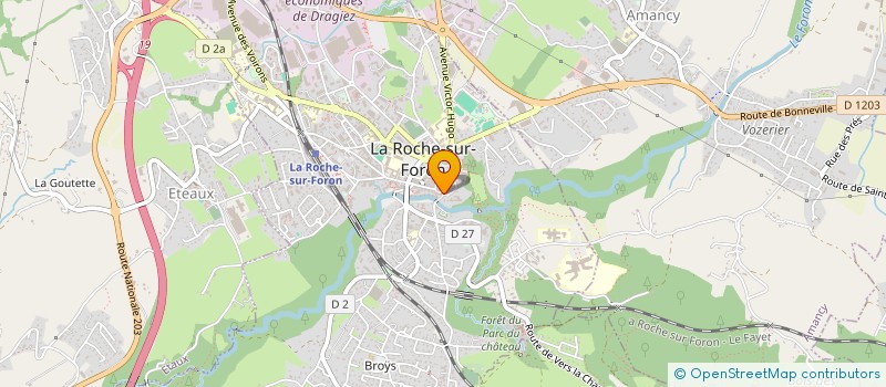 localisation de l'entreprise LES AMIS DE L'ORGUE HISTORIQUE FRANZETTI  LA ROCHE-SUR-FORON