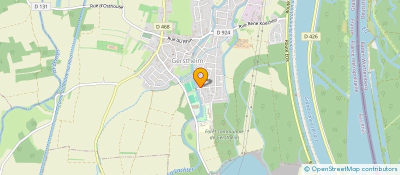 localisation de l'entreprise LES AMIS DE L'ORGUE KERN DE GERSTHEIM  GERSTHEIM