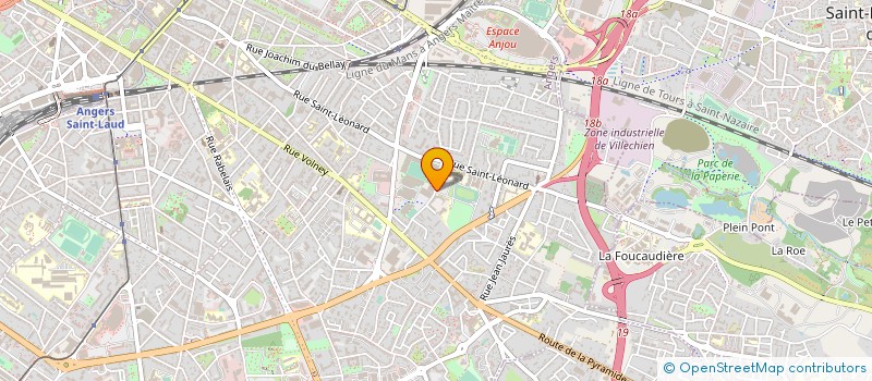 localisation de l'entreprise LES AMIS DE L ORGUE MONGAZON à ANGERS