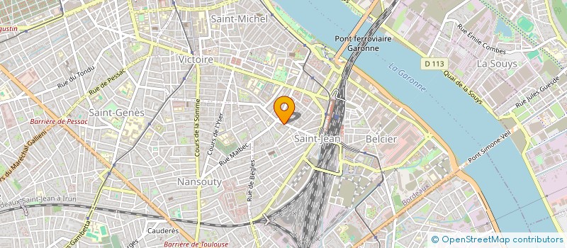 localisation de l'entreprise LES AMIS DE L'ORMEE  BORDEAUX