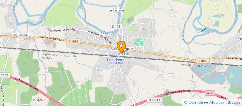 localisation de l'entreprise LES AMIS DE L'OUVRAGE A6 DE BREHAIN-LA-VILLE  SAINT-SEURIN-SUR-L'ISLE