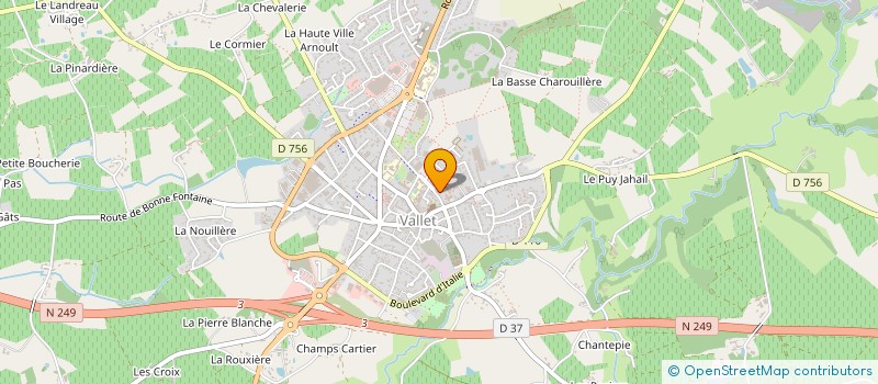 localisation de l'entreprise LES AMIS DE L'UNIVERSITE ET DE LA CULTURE  VALLET