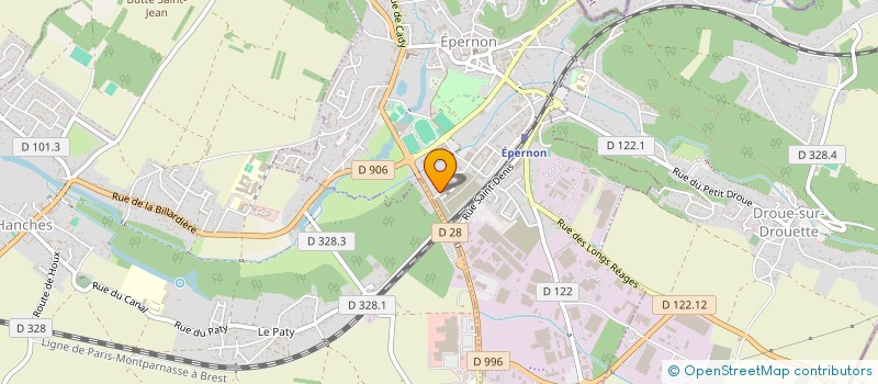 localisation de l'entreprise LES AMIS DE LA BANDE DE PEUR à EPERNON
