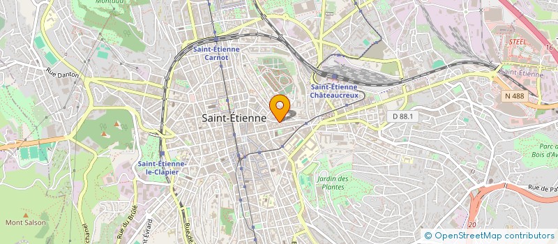 localisation de l'entreprise LES AMIS DE LA BANDE FM à SAINT-ETIENNE