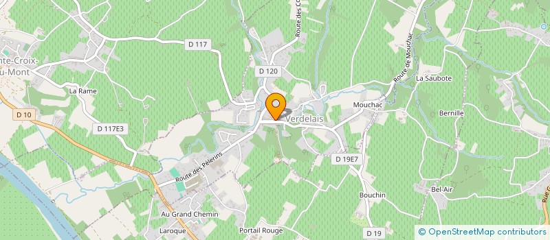 localisation de l'entreprise LES AMIS DE LA BASILIQUE NOTRE-DAME DE VERDELAIS ET DU CALVAIRE  VERDELAIS