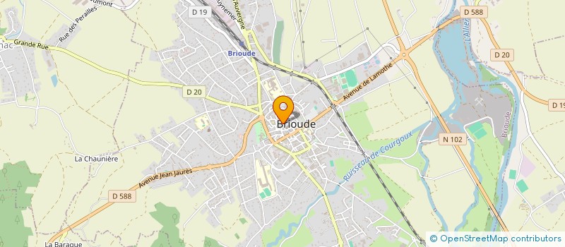 localisation de l'entreprise LES AMIS DE LA BASILIQUE ST JULIEN à BRIOUDE