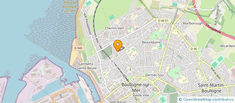 localisation de l'entreprise LES AMIS DE LA BD à BOULOGNE-SUR-MER