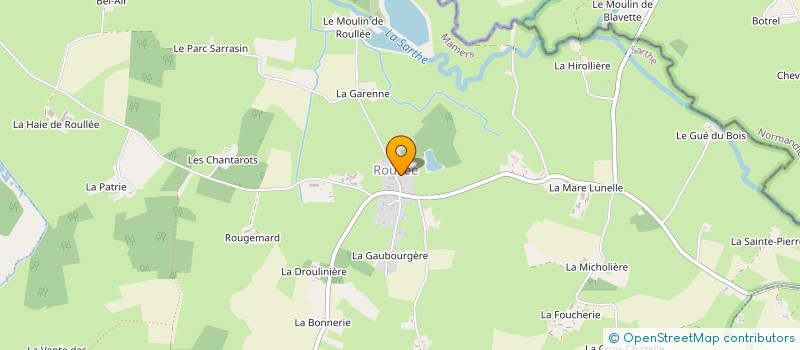 localisation de l'entreprise LES AMIS DE LA BELLE ECHAPPEE  VILLENEUVE-EN-PERSEIGNE