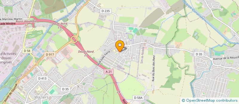 localisation de l'entreprise LES AMIS DE LA BELOTE DE FRAIS MARAIS à DOUAI
