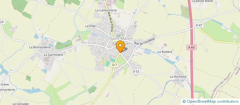 localisation de l'entreprise LES AMIS DE LA BIBLIOTHEQUE  SAINT-MARTIN-DES-NOYERS