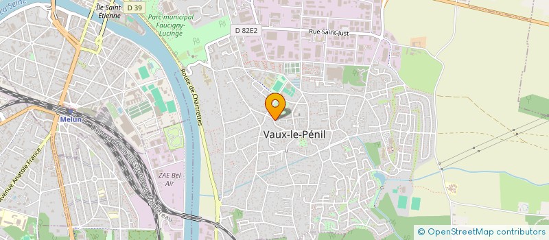 localisation de l'entreprise LES AMIS DE LA BIBLIOTHEQUE à VAUX-LE-PENIL