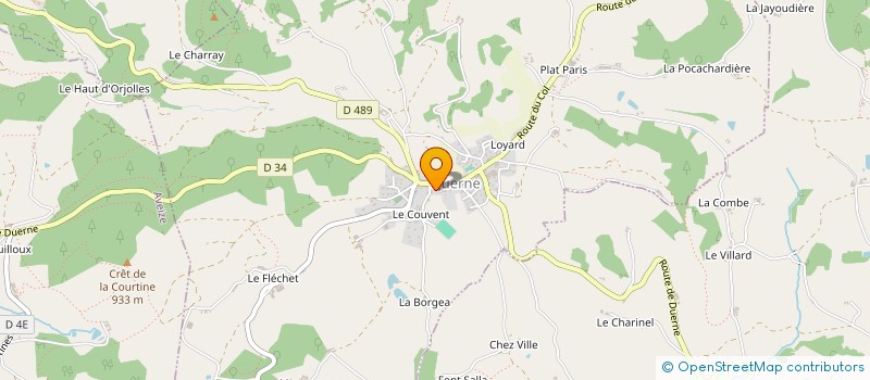 localisation de l'entreprise LES AMIS DE LA BIBLIOTHEQUE DE DUERNE  DUERNE