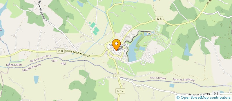 localisation de l'entreprise LES AMIS DE LA BIBLIOTHEQUE DE MONCLAR DE QUERCY à MONCLAR-DE-QUERCY