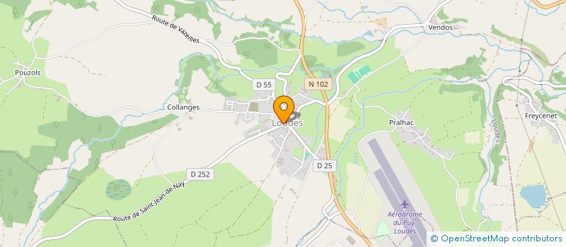 localisation de l'entreprise LES AMIS DE LA BIBLIOTHEQUE DE SANSSAC L'EGLISE  SANSSAC-L'EGLISE