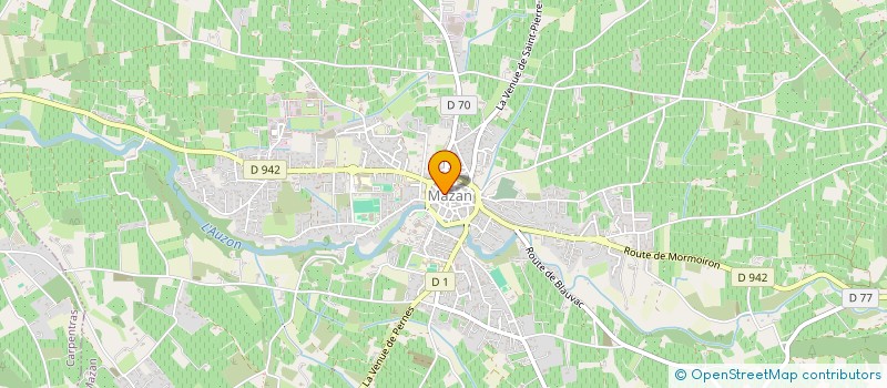 localisation de l'entreprise LES AMIS DE LA BIBLIOTHEQUE GRATUITE DE MAZAN  MAZAN