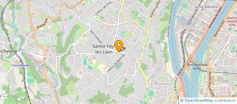 localisation de l'entreprise LES AMIS DE LA BIBLIOTHEQUE MUNICIPALE à SAINTE-FOY-LES-LYON