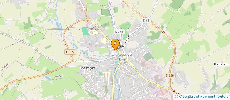 localisation de l'entreprise LES AMIS DE LA BIBLIOTHEQUE MUNICIPALE DE CHATEAU DU LOIR  MONTVAL-SUR-LOIR