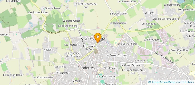 localisation de l'entreprise LES AMIS DE LA BOULE DE FORT  FONDETTES