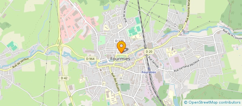 localisation de l'entreprise LES AMIS DE LA BOULE EN BOIS  FOURMIES