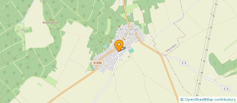 localisation de l'entreprise LES AMIS DE LA CAISSE DES ECOLES à LES GRANGES-LE-ROI