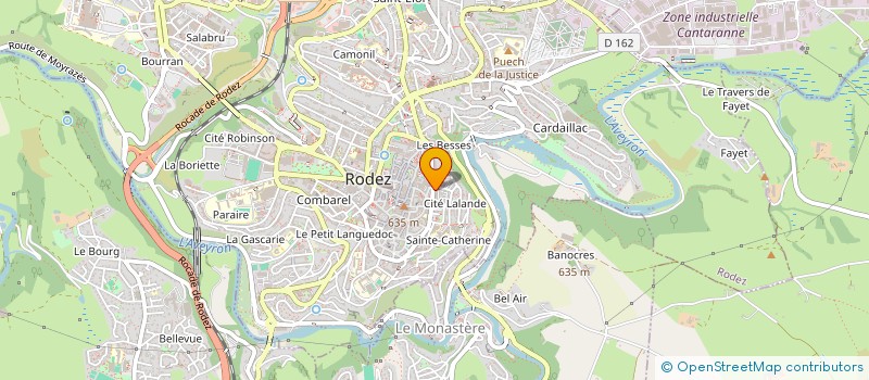 localisation de l'entreprise LES AMIS DE LA CATHEDRALE à RODEZ