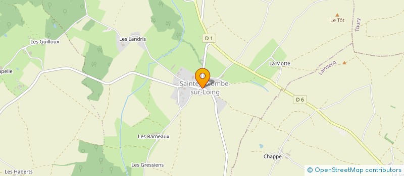 localisation de l'entreprise LES AMIS DE LA CATHEDRALE DE PUISAYE  TREIGNY-PERREUSE-SAINTE-COLOMBE