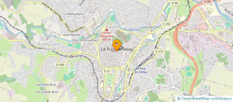 localisation de l'entreprise LES AMIS DE LA CATHEDRALE DU PUY à LE PUY-EN-VELAY