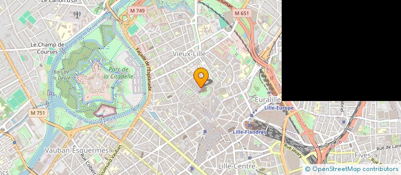localisation de l'entreprise LES AMIS DE LA CATHEDRALE NOTRE DAME DE LA TREILLE à LILLE
